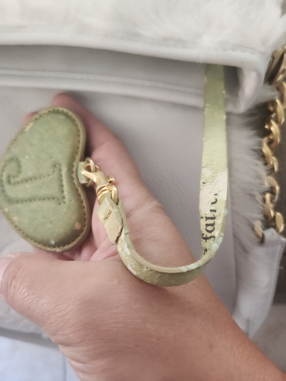 Juicy Couture vintage REAL Rabbit Fur crossbody bag - Picture 7 of 9